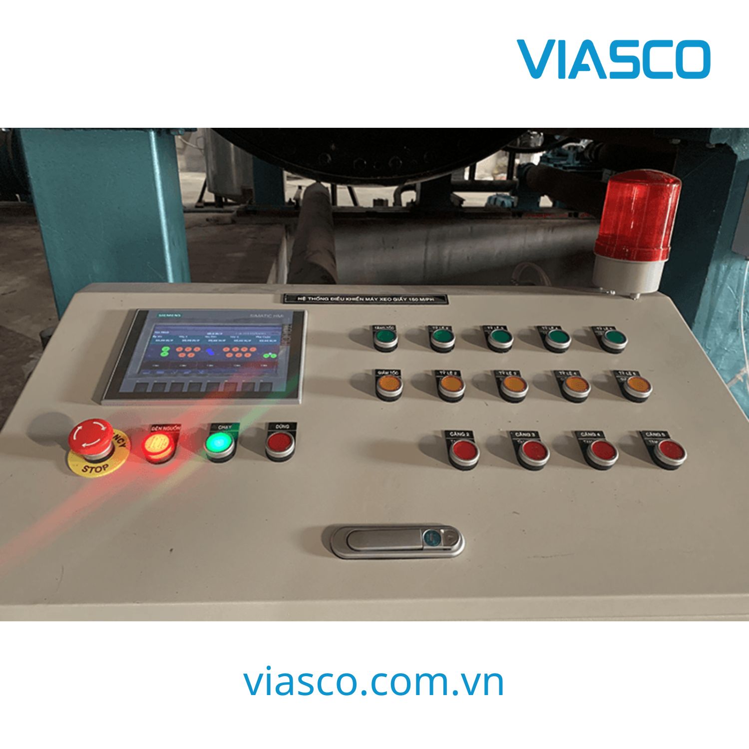 Tủ điều khiển hệ thống xeo giấy đồng bộ tốc độ cao - Viasco (1) Tủ điều khiển hệ thống xeo giấy đồng bộ tốc độ cao - Viasco (1)